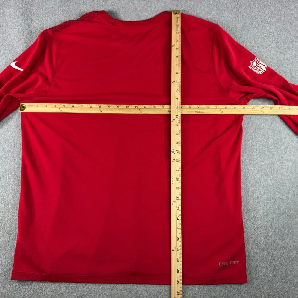 Tampa Bay Buccaneers Shirt Mens XXL Nike Dri-Fit NFL Team Issued Long Sleeve Red